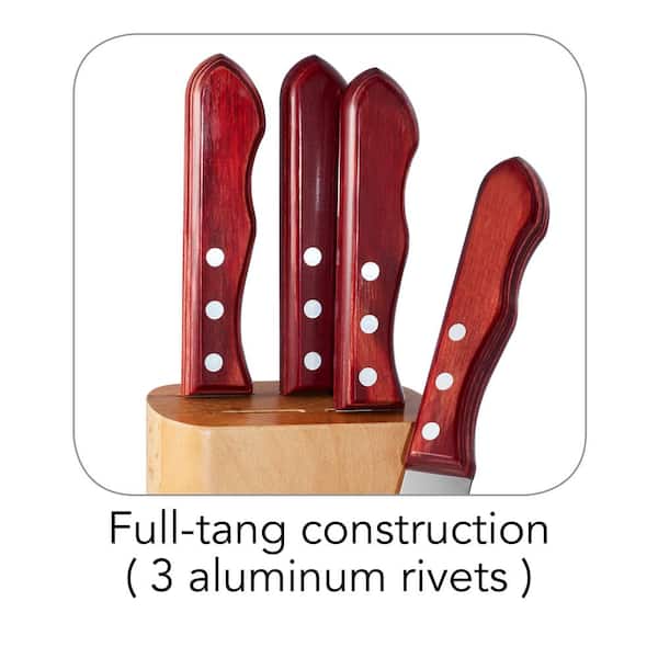 Forged 7 Pc Knife Set with Hardwood Counter Block - Tramontina US