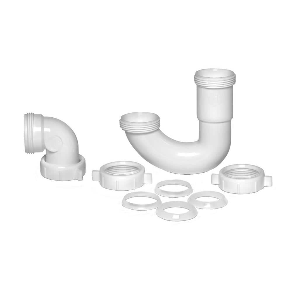 1-1/2 in. White Plastic Sink Drain P-Trap Kit price history on PriceWatchPro