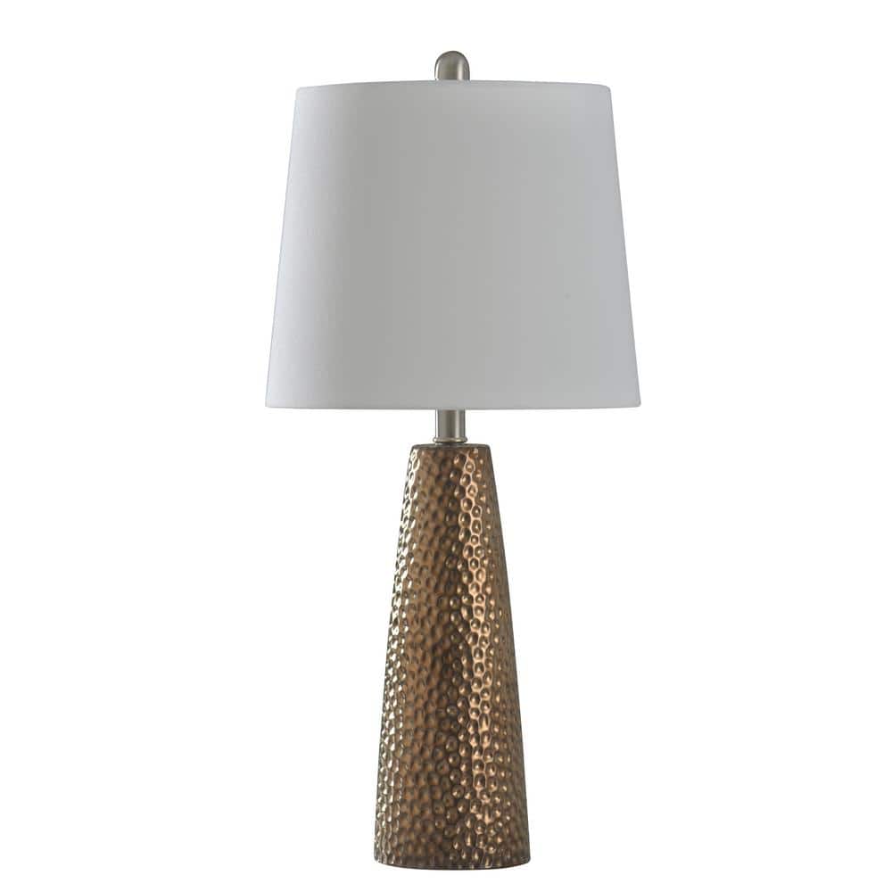 25.25 in. Bronze Table Lamp with Brussels White Hardback Fabric Shade price history on PriceWatchPro