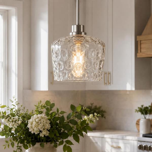 Merbotin RayHome 9.84in. 1-Light Vintage Gold Hanging Pendant