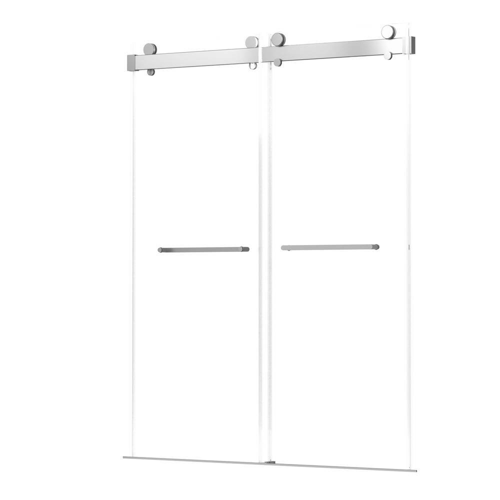Zeafive 72 in.W x 79 in.H Frameless Shower Door SoftClose Double