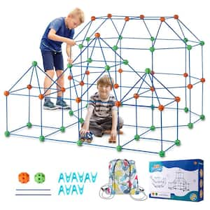 Fort Building Kit for Kids, 180PCS STEM Building Toys, Educational Gift for 4 5 6 7 8+ Year Old Boys & Girls, Play Tent