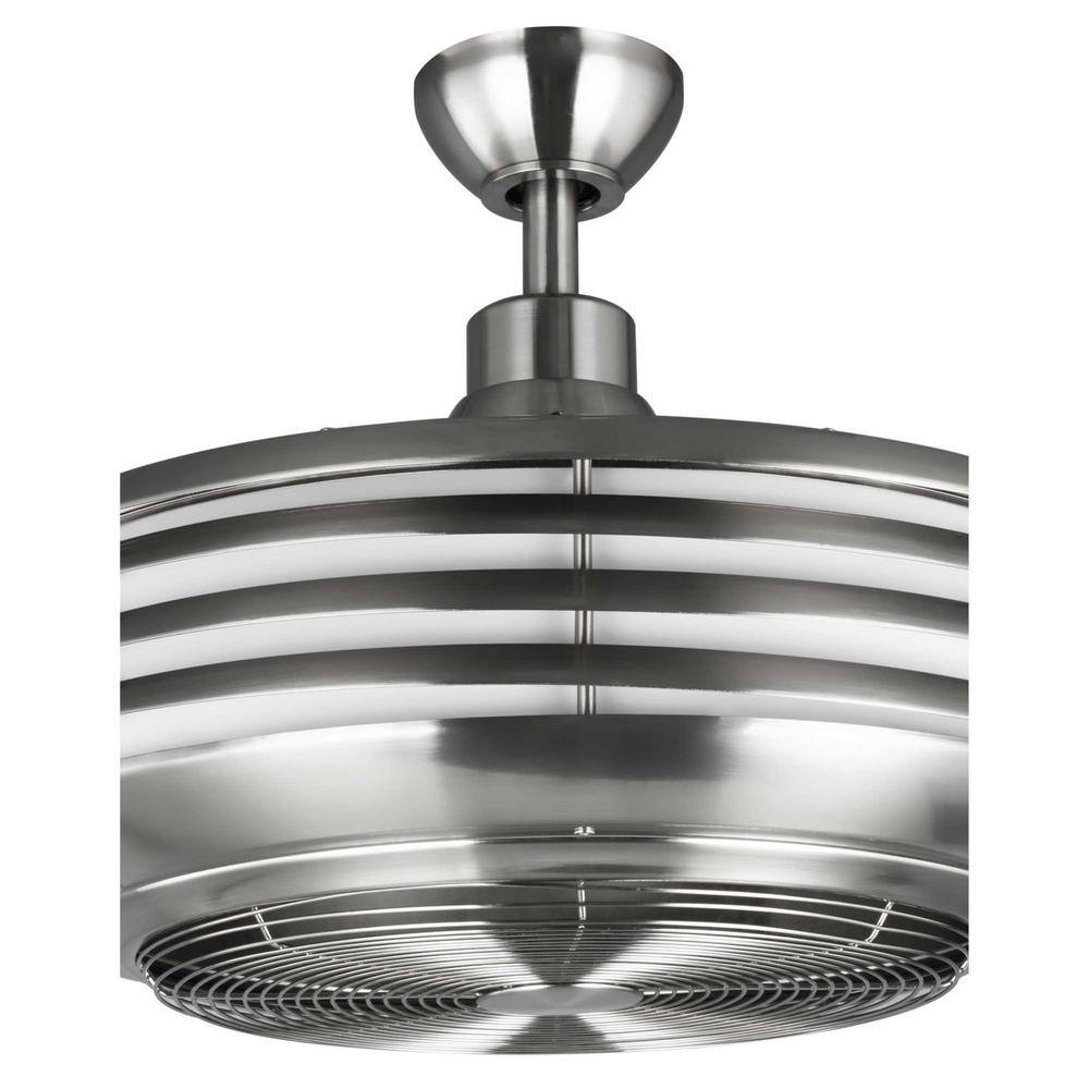 Sanford 23W LED Brushed Nickel Low Profile Ceiling Fan with Remote