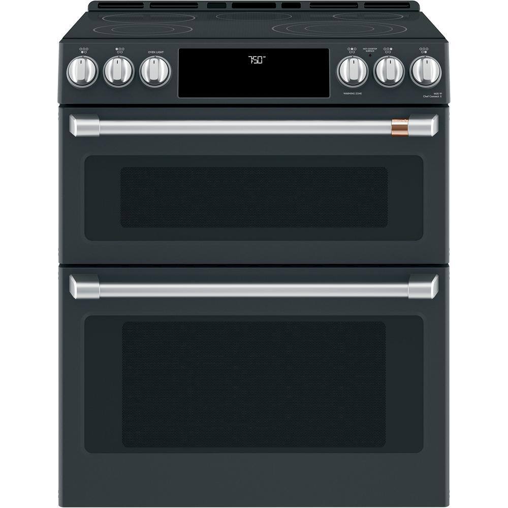 Cafe 30 in. 7.0 cu. ft. Smart Slide-In Double Oven Electric Range