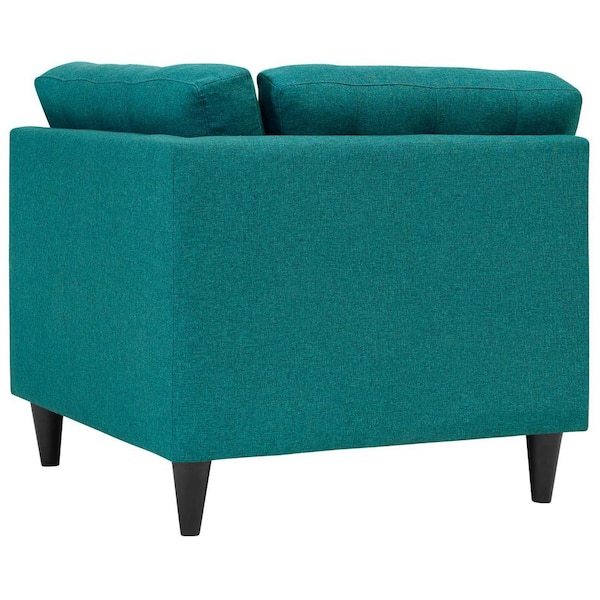 Teal deals corner chair