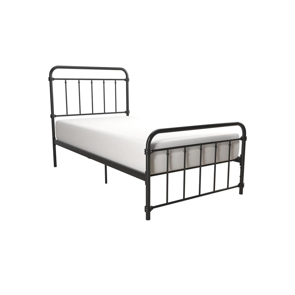 Windsor Black Twin Metal Bed