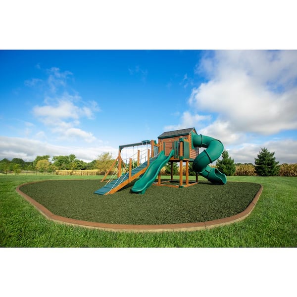 75 cu. ft. Green Rubber Nugget Mulch Super Sack