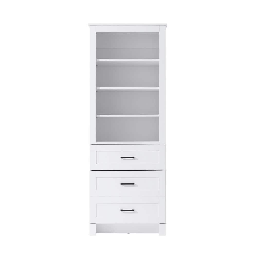 24 in. W x 18 in. D x 65 in. H White Freestanding Linen Cabinet price history on PriceWatchPro