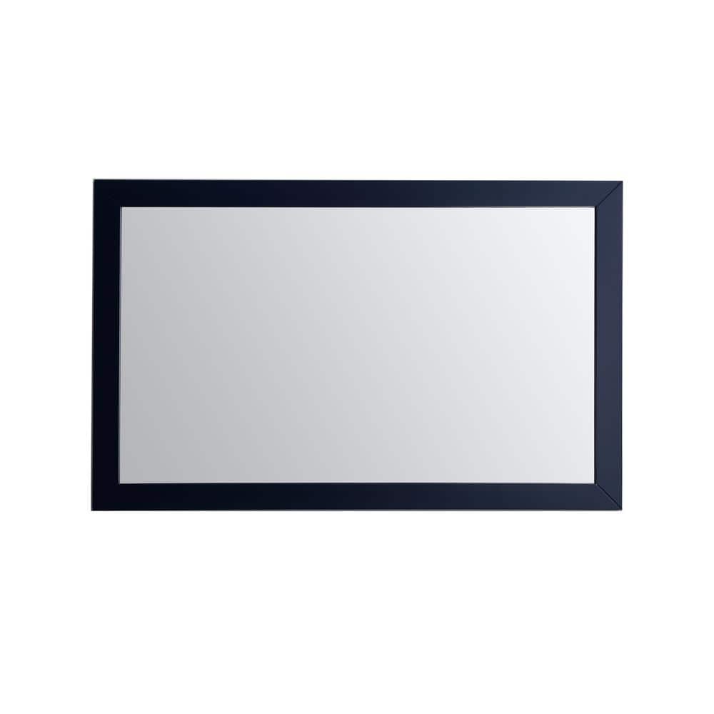 Acclaim 60" x 30" Blue Wood Framed Bathroom Vanity Mirror