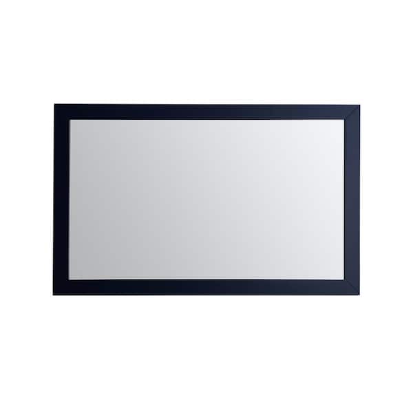 Acclaim 60 in. W x 30 in. H Large Rectangular Wood Framed Wall Bathroom Vanity Mirror in Blue