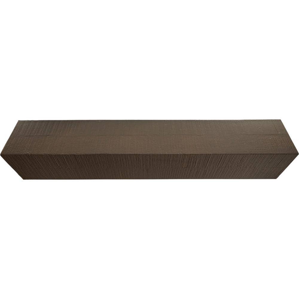 Cedar Bark Faux Wood Beam, 12"H x 6"W x 8'L