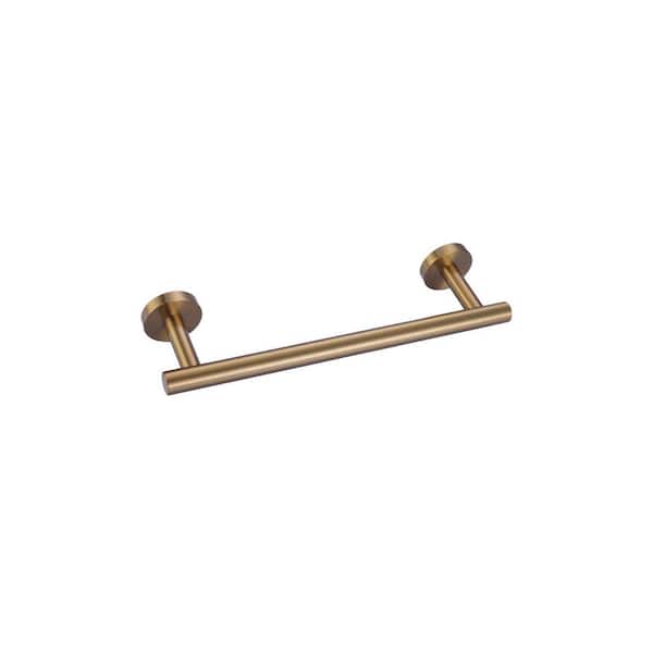 12 in. Wall Mounted Single Towel Bar in Gold