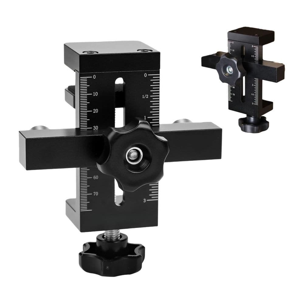 Black Aluminum Adjustable Cabinet Door Mounting Jig with Quick Edge Positioner for Installing Frameless or Face Frame price history on PriceWatchPro