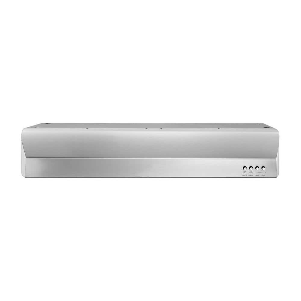 Whirlpool Gold 30 in. Vented 340 CFM Under Cabinet Range Hood with LED Light in Stainless Steel, Silver
