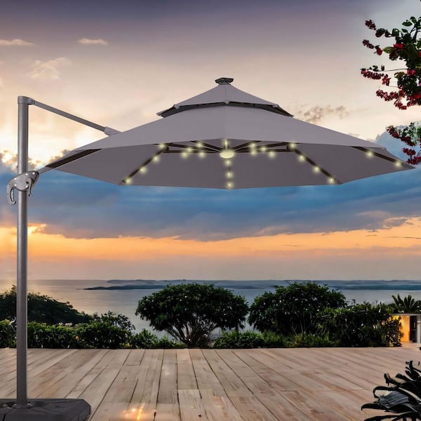 cantilever patio umbrella roma 2.2M Square Offset Parasol, Double Layer Hanging Sun with Cross Base for Outdoor/Gardens/Balcony/Patio Canopy Tent Sun Shade : Patio, Lawn & Garden Enjoy ultimate shade control with this windproof pool umbrella Kozyard Roma cantilever offset umbrella