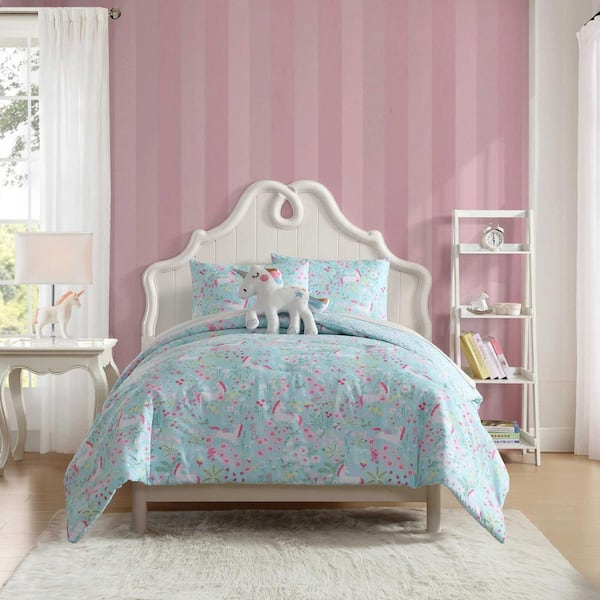 AQUA BLUE/PINK - Bedding Sets - The Home Depot