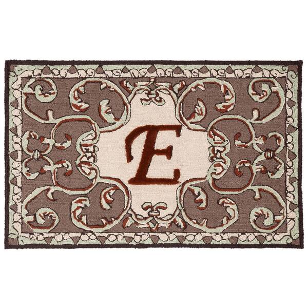 SAFAVIEH Monogram Mocha 3 ft. x 4 ft.