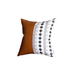 Jordan Brown Abstract 17 in. x 17 in. Throw Pillow Cover
