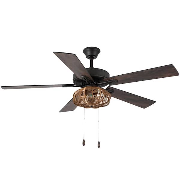 River of Goods 52 in. Indoor White Isla Bohemian Style Ceiling Fan with  Light Kit 20254 - The Home Depot