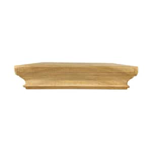 Miterless 6 in. x 6 in. Untreated Wood Flat Slip Over Fence Post Cap