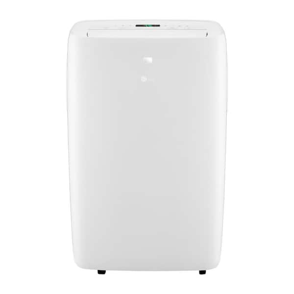 LG 6,500 BTU Portable Air Conditioner Cools 300 Sq. Ft. with Dehumidifier and LCD Remote in White