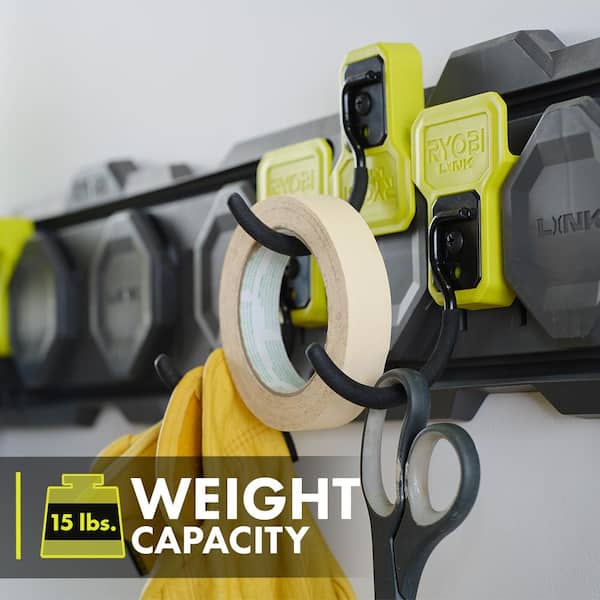 RYOBI LINK Reversible J Hook (4-Pack) STM815-4 - The Home Depot