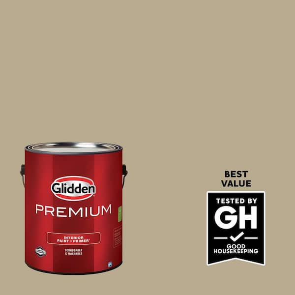 Glidden Premium 1 gal. PPG1102-4 Prairie Dust Satin Interior Latex Paint