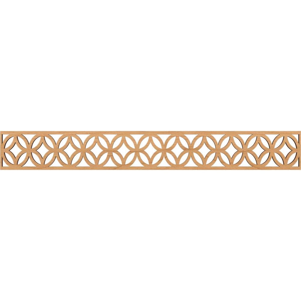 Maple Millwork Ekena Millwork Crosby Fretwork 0.375 in. D x 46.5 in. W x 6 in. L Maple ...