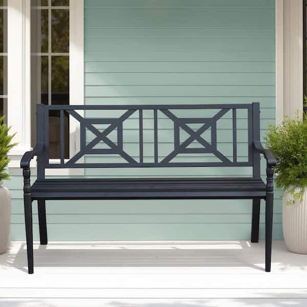 4 ft. Steel Outdoor Patio Porch Chair Loveseat Bench