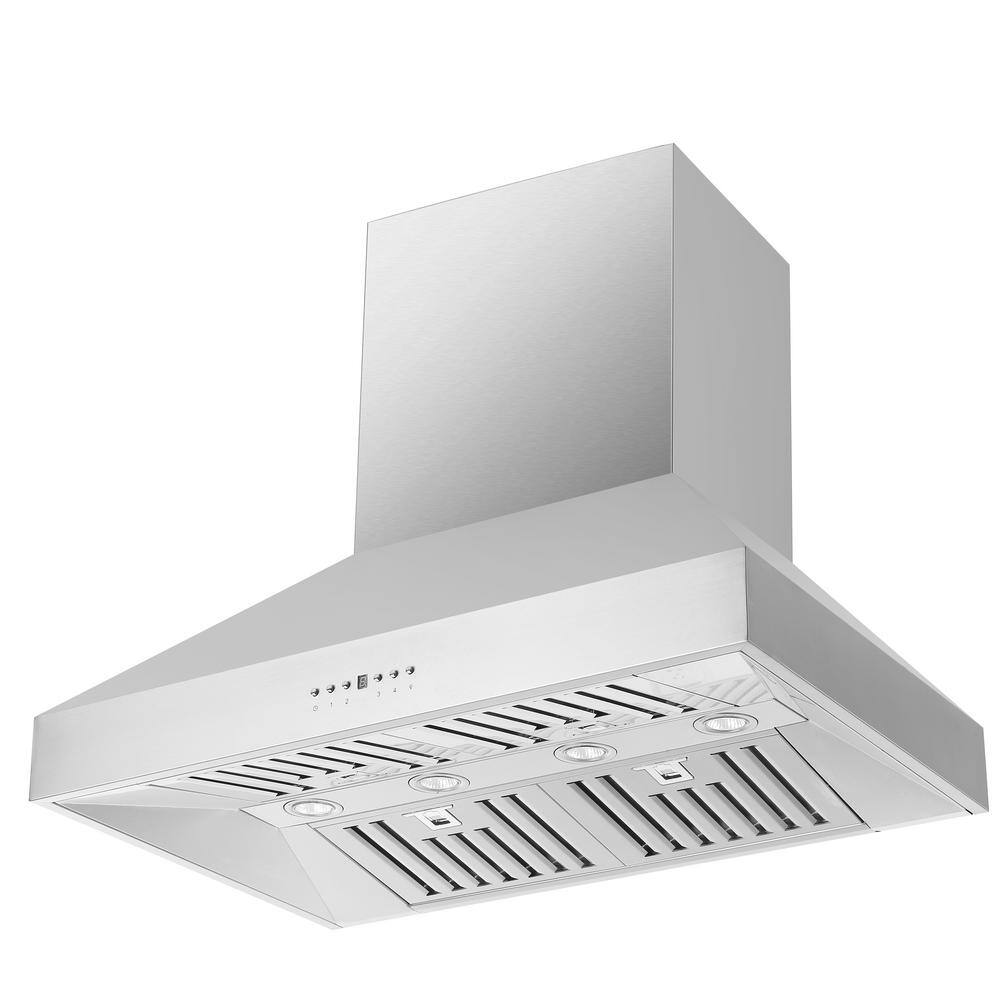 Orvieto 36-Inch Stainless Steel Wall Mount Range Hood
