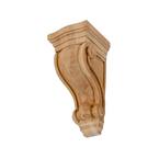 4-3/4 in. x 2-7/8 in. x 2-5/8 in. Unfinished X-Small North American Solid Cherry Classic Traditional Plain Wood Corbel