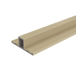 European Siding System 3.94 in. x 1.38 in. x 8 ft. Composite Siding Butt Joint Trim, Japanese Cedar