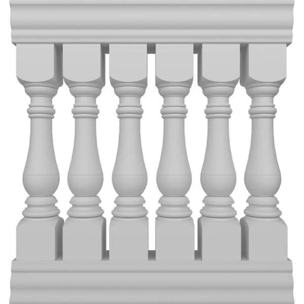 Fiberthane Bradford Balustrade 36 in. L x 42 in. H Fiberglass Railing Kit