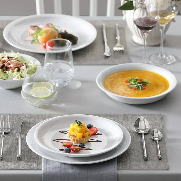 MALACASA Series Isabel, 16-Piece Dinnerware Set Porcelain Bowl