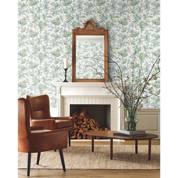 Cornflower Unpasted Wallpaper (Covers 60.75 sq. ft.)