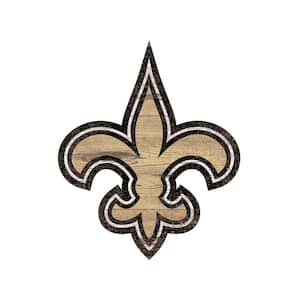 NFL Indoor New Orleans Saints Distressed Logo Cutout Wood Sign