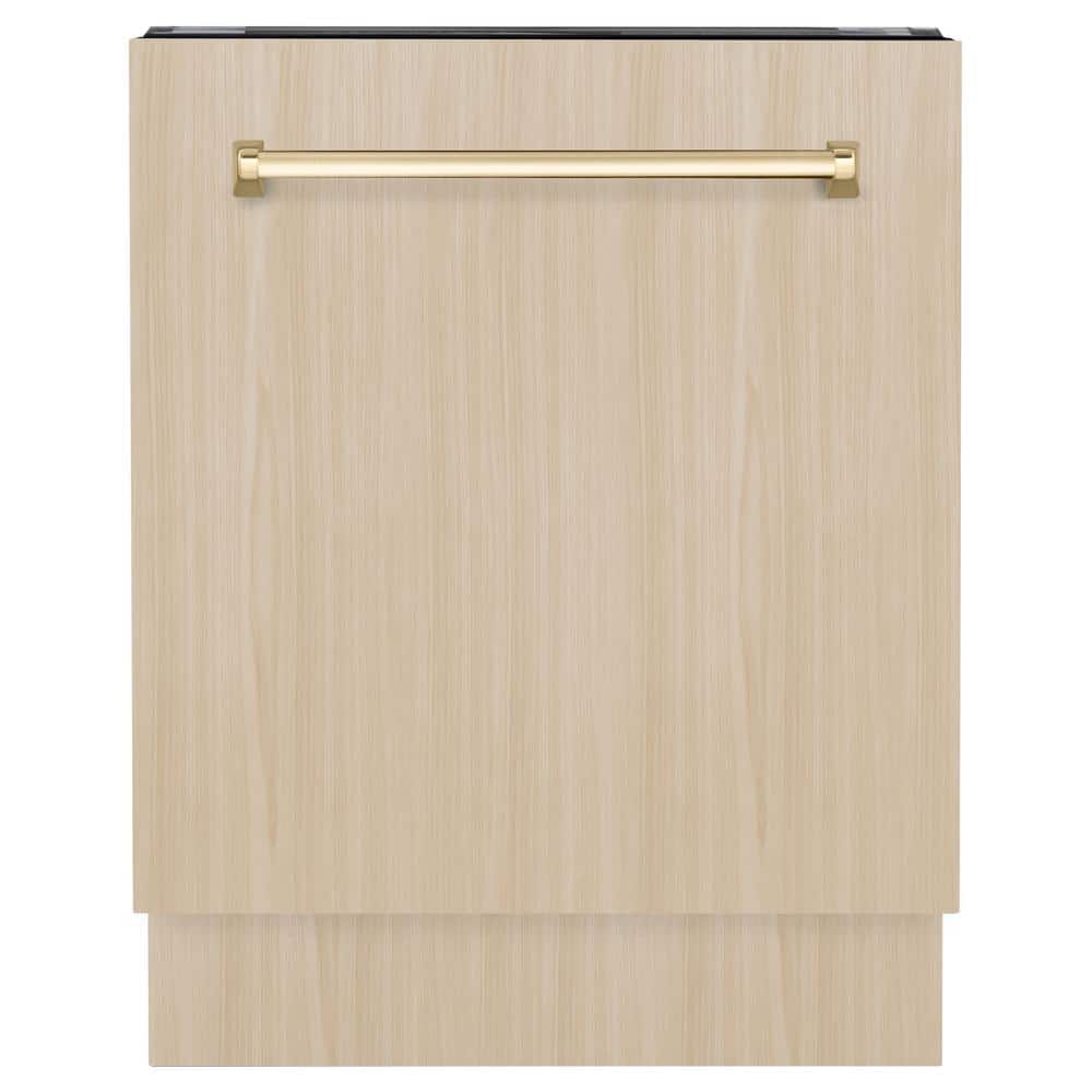 Autograph Edition 24 in. Top Control 8-Cycle Tall Tub Panel Ready Dishwasher with 3rd Rack and Polished Gold Handle