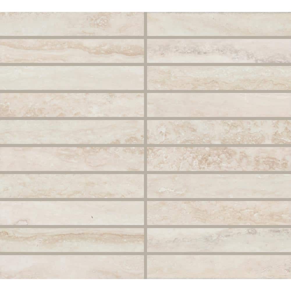 Calligo Tusk 3 in. x 2-1/2 in. Glazed Ceramic Stacked Mosaic Tile Sample price history on PriceWatchPro