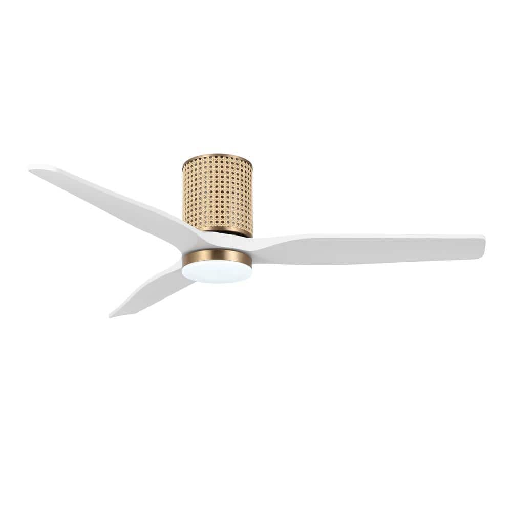 52 In. (4.3 ft.) Indoor Flush Mount Ceiling Fan with Integrated LED price history on PriceWatchPro