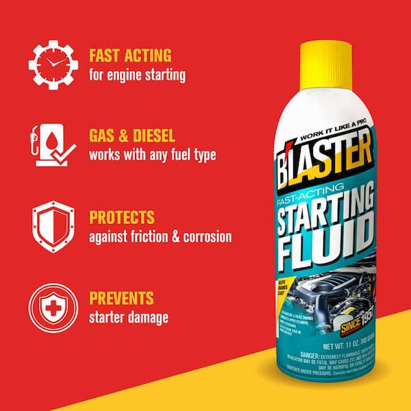Blaster 11 oz. Fast-Acting Engine Starting Fluid Spray 16-SF - The Home  Depot