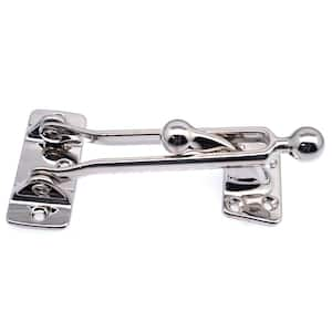 Solid Brass Swing Arm Security Guard with Ball End in Bright Nickel