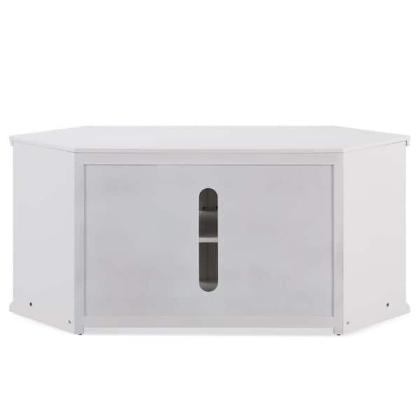 Larson Corner TV Unit White