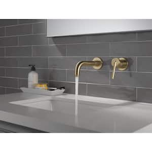 Trinsic Gold 1-Handle Wall Mount Bathroom Faucet Trim Kit in Champagne Bronze (Valve Not Included)