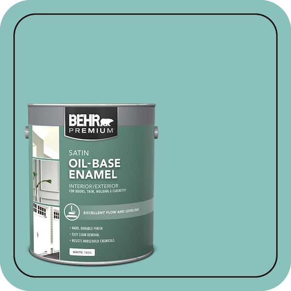 Undine Color BEHR 1 gal. #M450-4 Undine Oil-Based Satin Enamel Interior/Exterior ...