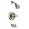 Delta Classic 1-Handle Tub and Shower Faucet Trim Kit in Stainless