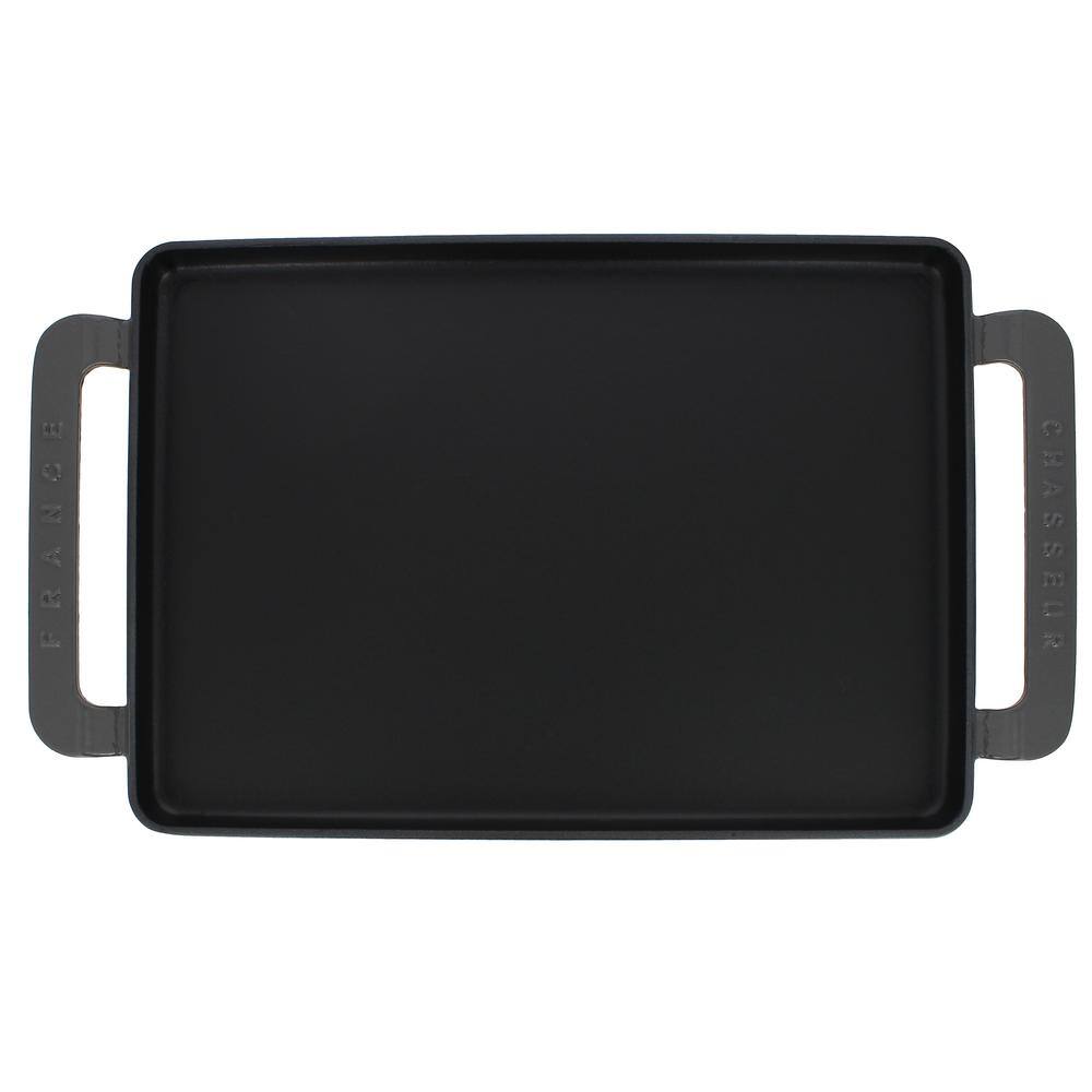 14" Caviar Grey Enameled Cast Iron Griddle