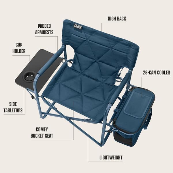 Coleman Flex 'N Go Chair Table + 17 qt. Cooler Sapphire 2227710