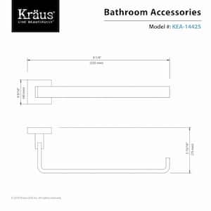 Aura Bathroom Towel Ring in Chrome