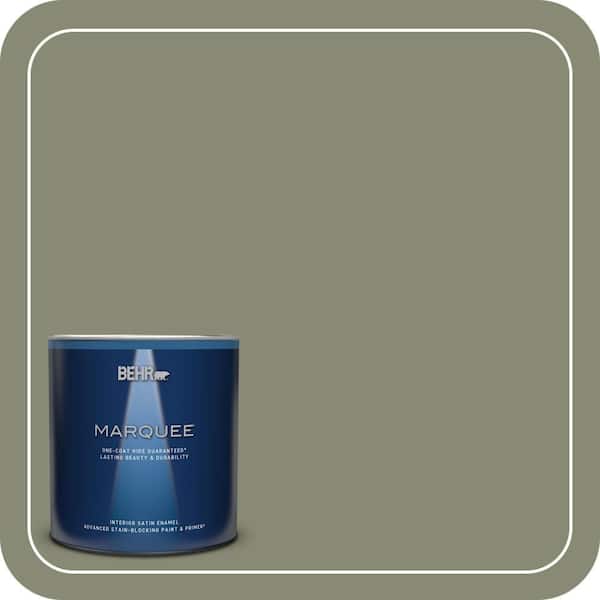 BEHR MARQUEE 1 qt. #PPU10-17 Aloe Thorn Satin Enamel Interior Paint & Primer
