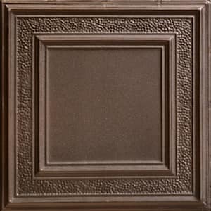 County Cork Bronze 2 ft. x 2 ft. Decorative Nail Up Tin Ceiling Tile (24 sq. ft. /Case)